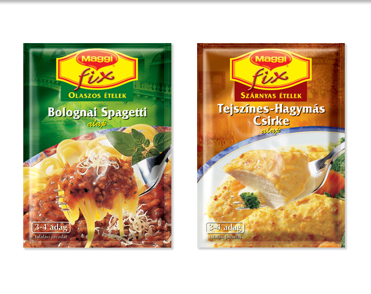 MAGGI FIX TERMÉKCSALÁD CSOMAGOLÁSA